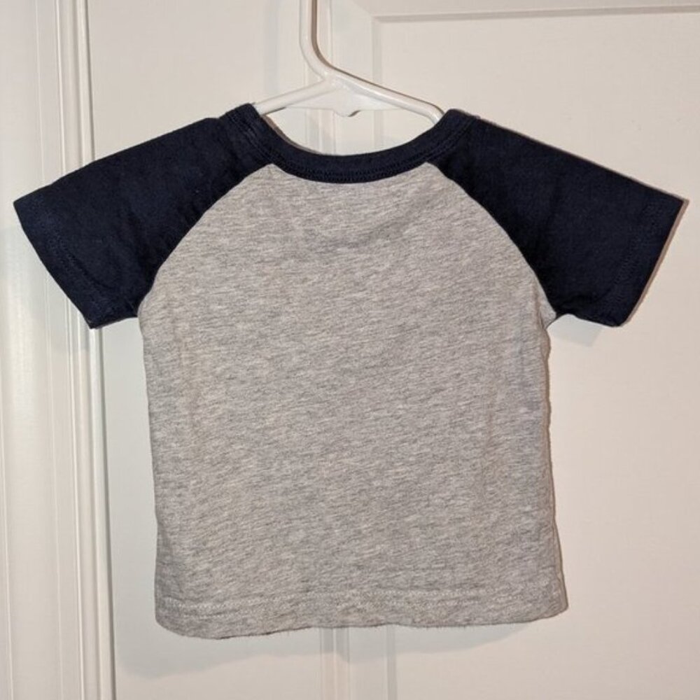 *3 FOR $9* Carter's Leopard Baseball Player Hat Short Sleeve Tee Top Shirt 9M - Picture 2 of 2
